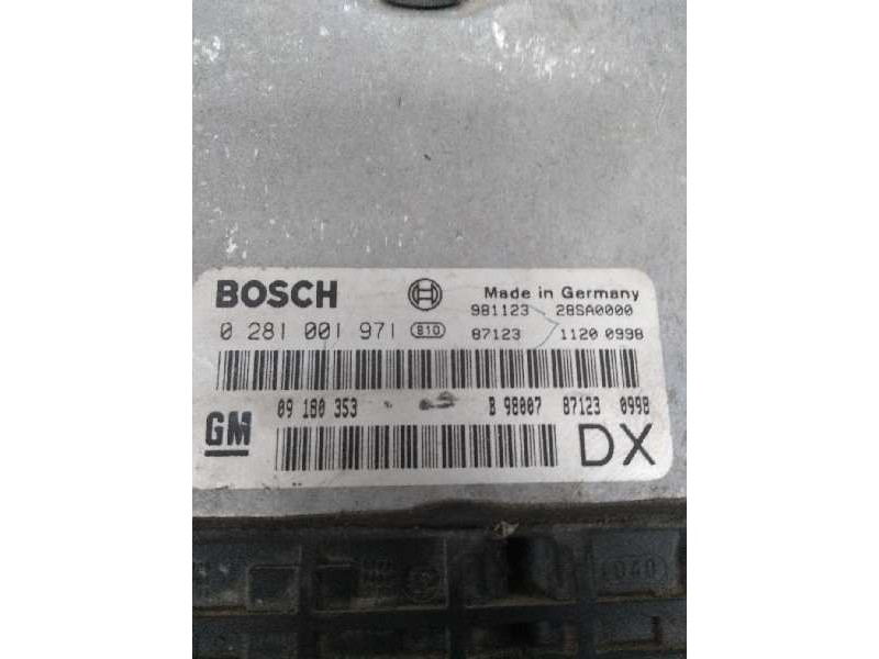 Recambio de centralita motor uce para opel astra g berlina referencia OEM IAM 0281001971 09180353 DX