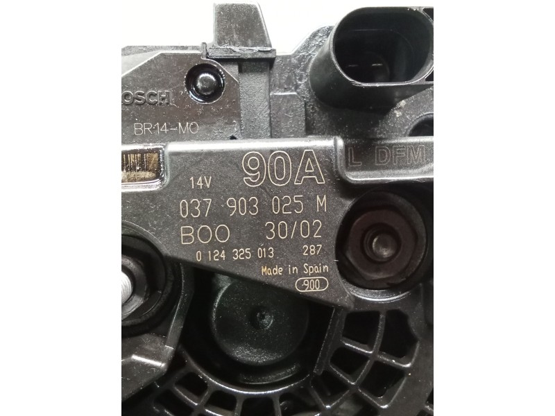 Recambio de alternador para seat ibiza iii (6l1) 1.4 16v referencia OEM IAM 0124325013 037903025M 90A