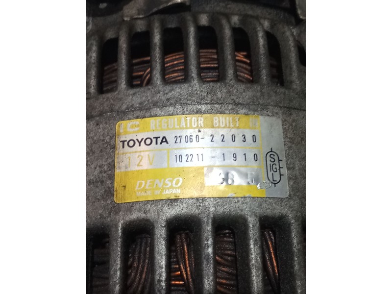 Recambio de alternador para toyota celica coupé (_t23_) 1.8 16v vt-i (zzt230_) referencia OEM IAM 2706022030 1022111910 00