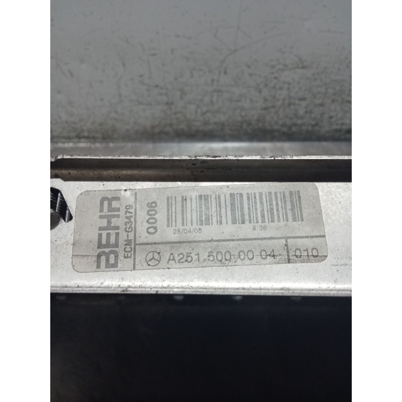 Recambio de radiador agua para mercedes-benz clase m (w164) ml 350 4-matic (164.186) referencia OEM IAM A2515000004 A2515000003 