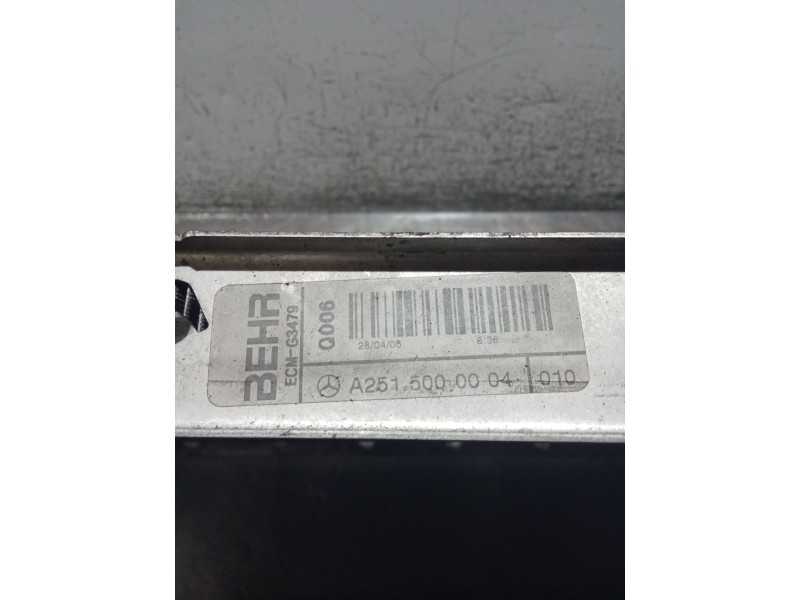Recambio de radiador agua para mercedes-benz clase m (w164) ml 350 4-matic (164.186) referencia OEM IAM A2515000004 A2515000003 