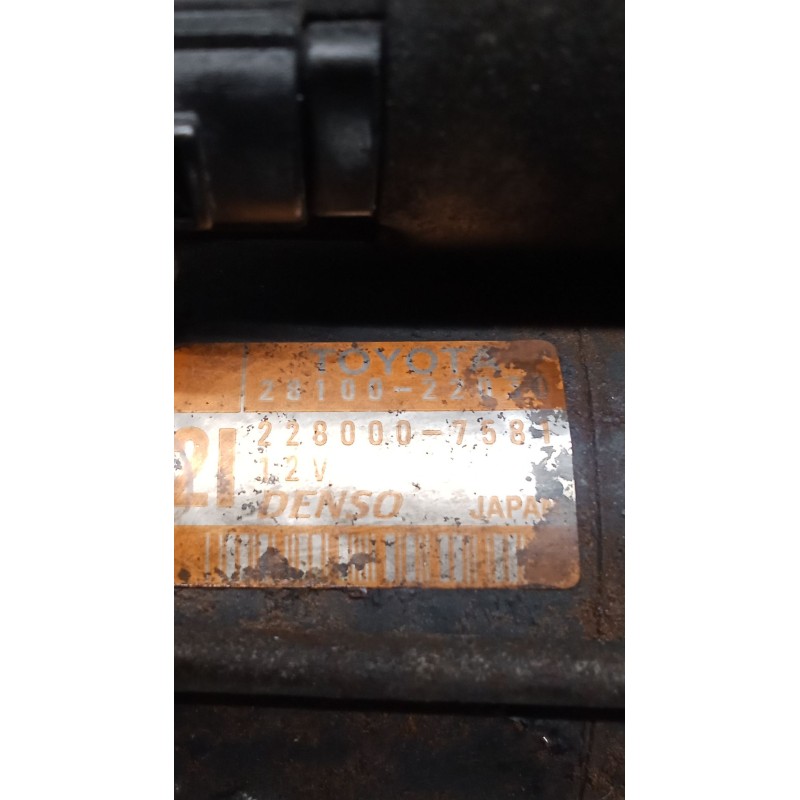 Recambio de motor arranque para toyota celica coupé (_t23_) 1.8 16v vt-i (zzt230_) referencia OEM IAM 2810022030 2280007581 