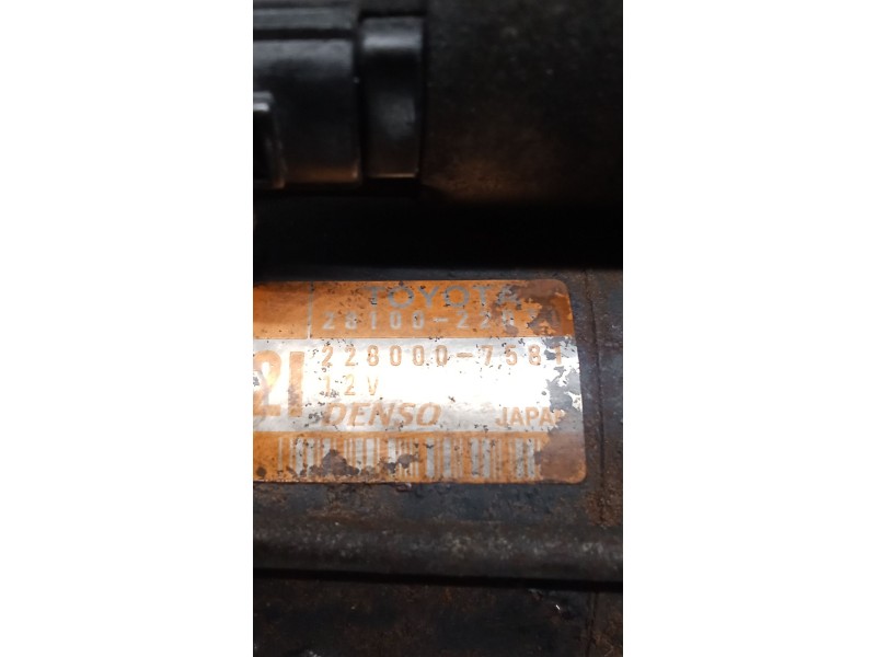 Recambio de motor arranque para toyota celica coupé (_t23_) 1.8 16v vt-i (zzt230_) referencia OEM IAM 2810022030 2280007581 