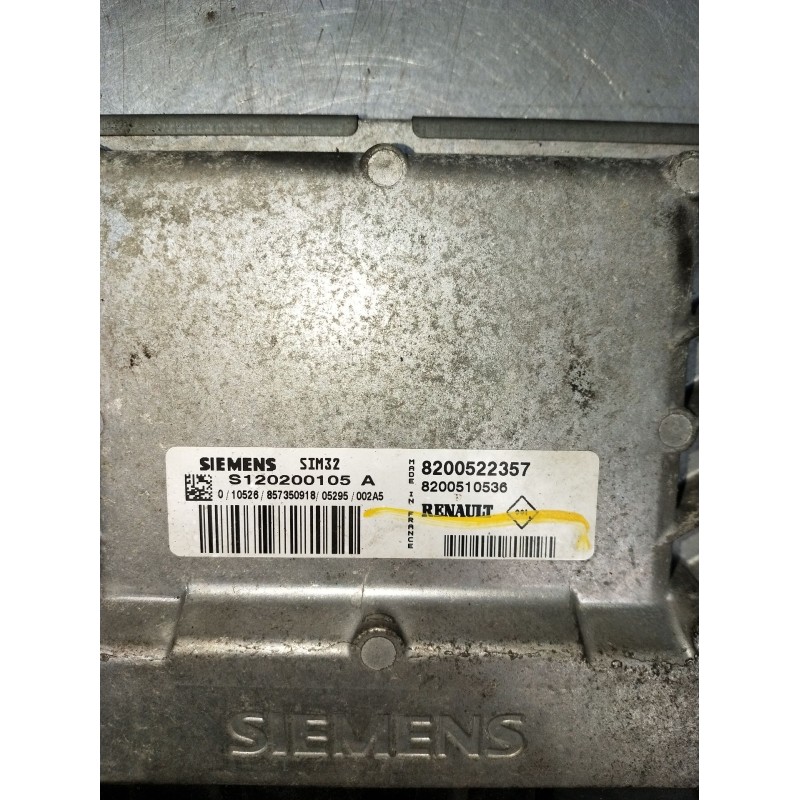 Recambio de centralita motor uce para renault clio iii (br0/1, cr0/1) 1.2 16v (br02, br0j, br11, cr02, cr0j, cr11) referencia OE