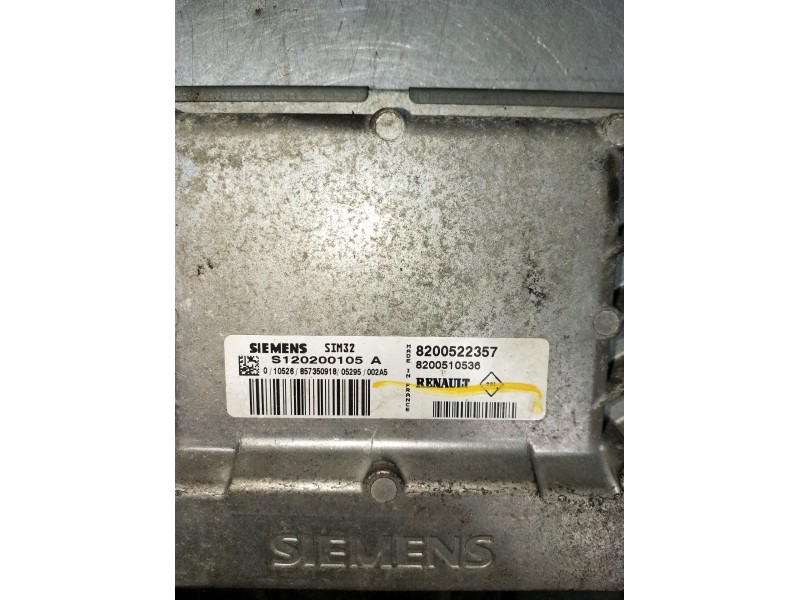 Recambio de centralita motor uce para renault clio iii (br0/1, cr0/1) 1.2 16v (br02, br0j, br11, cr02, cr0j, cr11) referencia OE