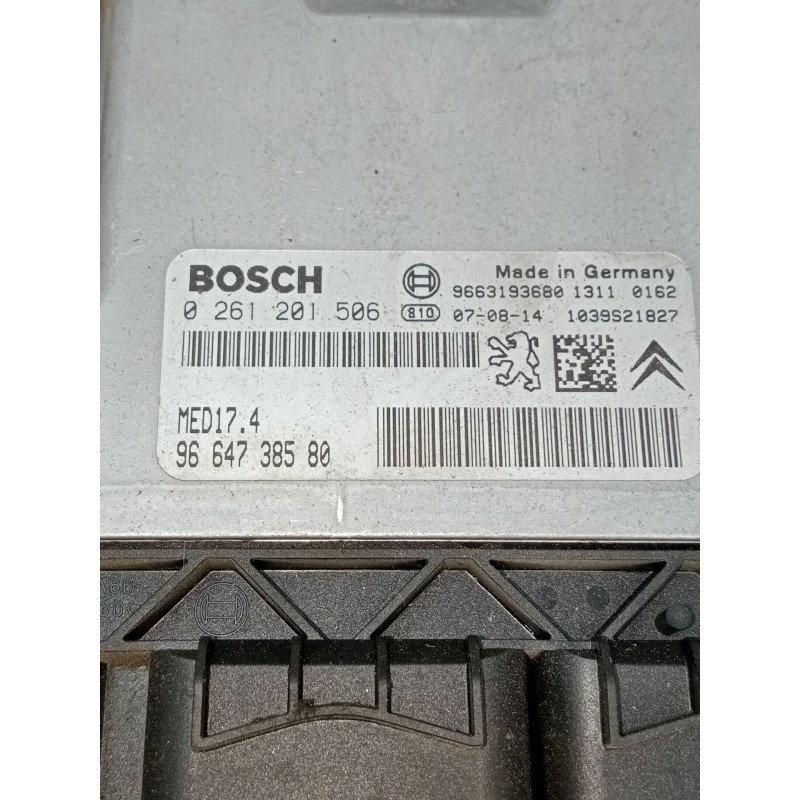 Recambio de centralita motor uce para peugeot 308 i (4a_, 4c_) 1.6 16v referencia OEM IAM 0261201506 9664738580 9663193680 1039S