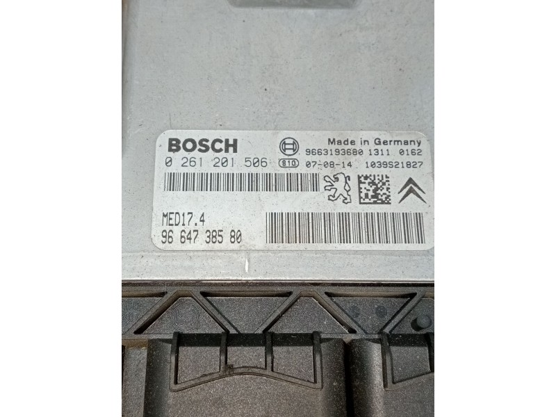Recambio de centralita motor uce para peugeot 308 i (4a_, 4c_) 1.6 16v referencia OEM IAM 0261201506 9664738580 9663193680 1039S