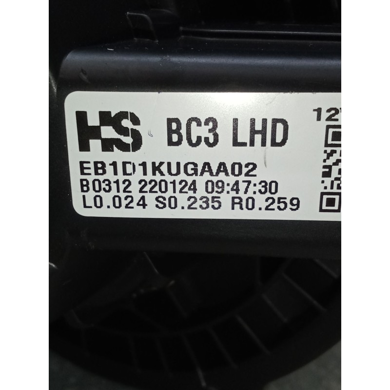 Recambio de motor calefaccion para hyundai i20 iii (bc3, bi3) 1.0 t-gdi referencia OEM IAM EB1D1kUGAA02 B0312220124 