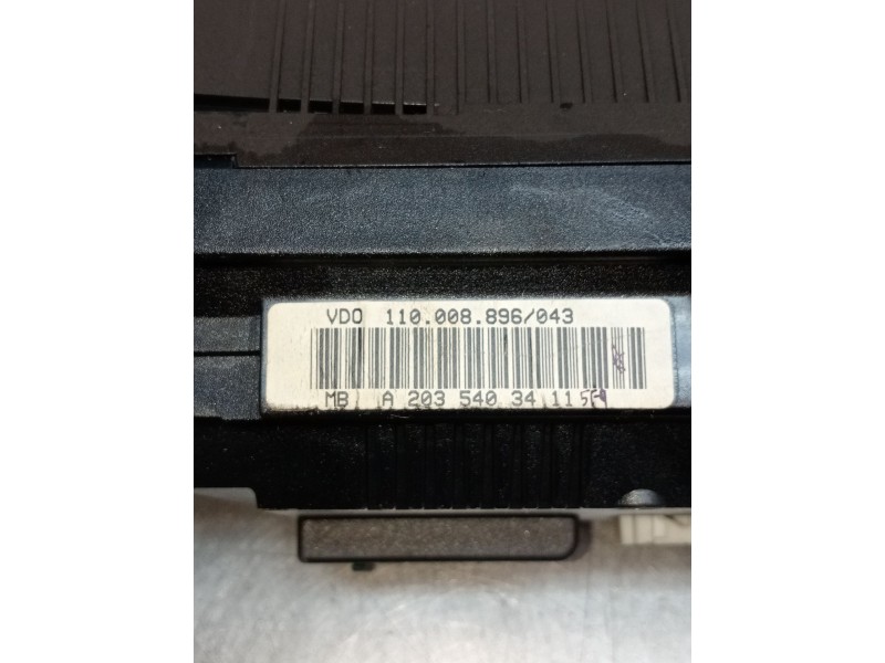 Recambio de cuadro instrumentos para mercedes-benz clase c (w203) c 270 cdi (203.016) referencia OEM IAM A2035403411 110008896 2