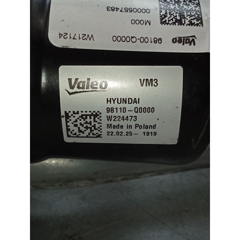 Recambio de motor limpia delantero para hyundai i20 iii (bc3, bi3) 1.0 t-gdi referencia OEM IAM 98100Q0000 0000557483. 98110Q000