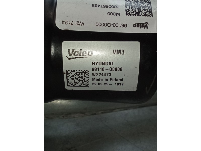 Recambio de motor limpia delantero para hyundai i20 iii (bc3, bi3) 1.0 t-gdi referencia OEM IAM 98100Q0000 0000557483. 98110Q000