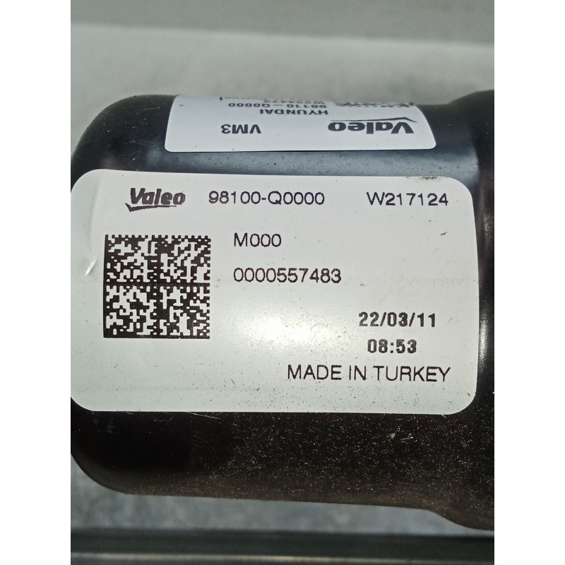 Recambio de motor limpia delantero para hyundai i20 iii (bc3, bi3) 1.0 t-gdi referencia OEM IAM 98100Q0000 0000557483. 98110Q000