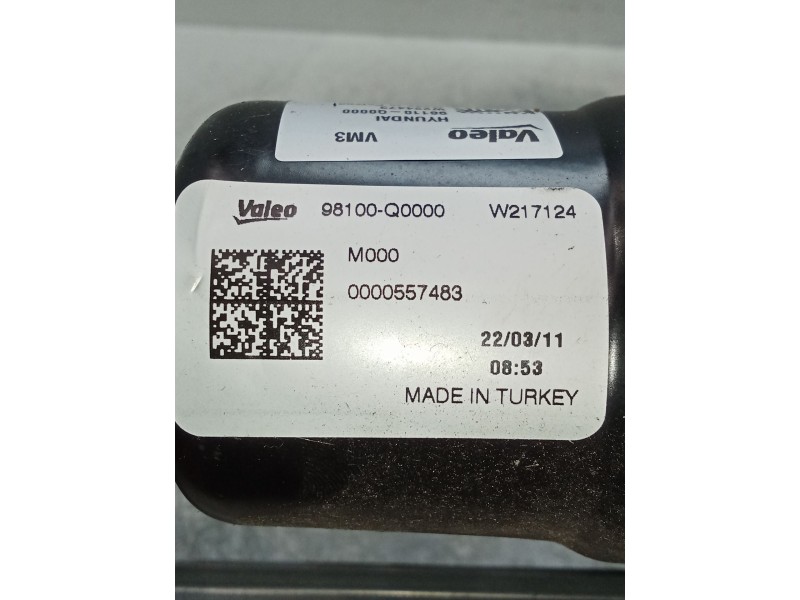 Recambio de motor limpia delantero para hyundai i20 iii (bc3, bi3) 1.0 t-gdi referencia OEM IAM 98100Q0000 0000557483. 98110Q000