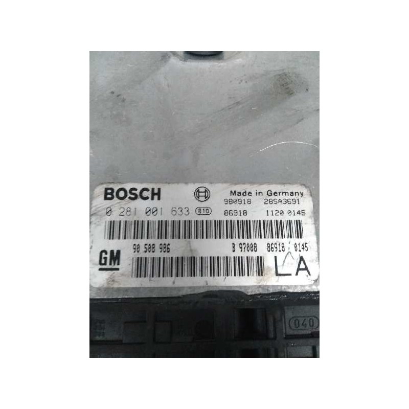 Recambio de centralita motor uce para opel vectra b berlina 2.0 dti referencia OEM IAM 0281001633 90508986 LA Recambio de centralita motor uce para opel vectra b berlina 2.0 dti referencia OEM IAM 0281001633 90508986 LA