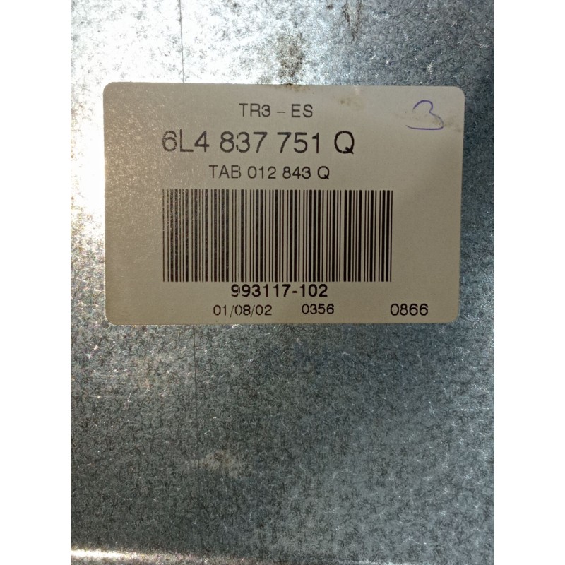 Recambio de elevalunas delantero izquierdo para seat ibiza iii (6l1) 1.4 16v referencia OEM IAM 6L4837751Q 993117102 2002