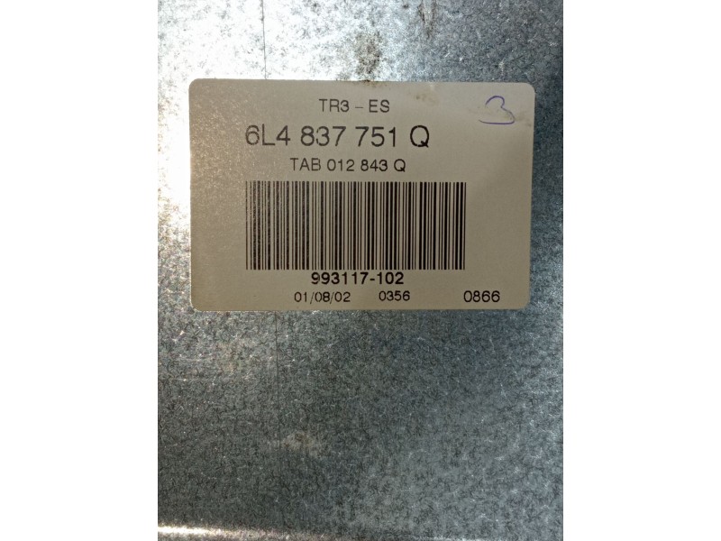 Recambio de elevalunas delantero izquierdo para seat ibiza iii (6l1) 1.4 16v referencia OEM IAM 6L4837751Q 993117102 2002