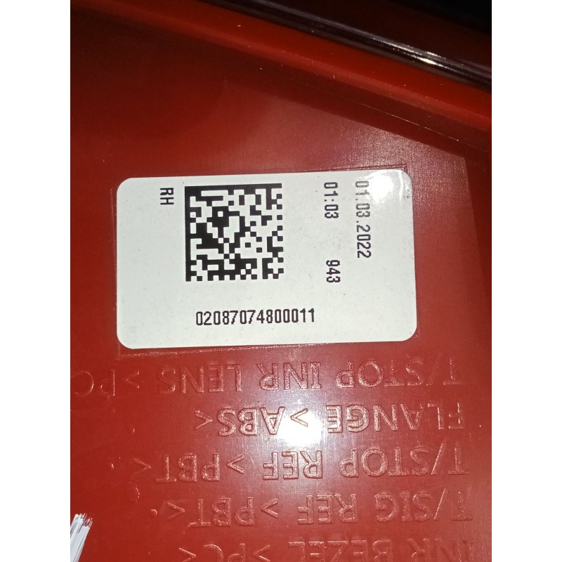 Recambio de piloto trasero derecho para hyundai i20 iii (bc3, bi3) 1.0 t-gdi referencia OEM IAM 0208707480011 35855 35856 