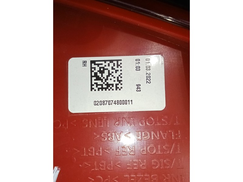 Recambio de piloto trasero derecho para hyundai i20 iii (bc3, bi3) 1.0 t-gdi referencia OEM IAM 0208707480011 35855 35856 