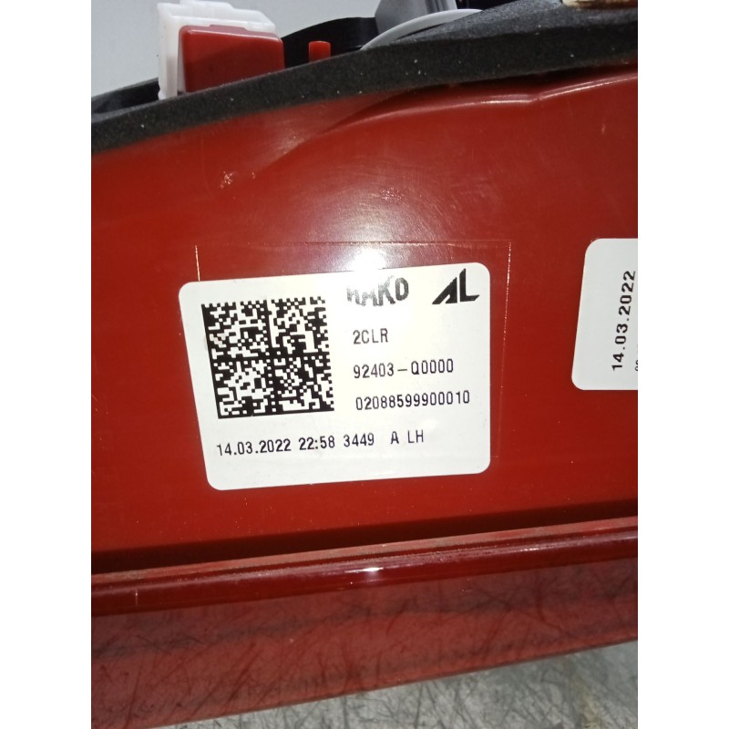 Recambio de piloto trasero izquierdo interior para hyundai i20 iii (bc3, bi3) 1.0 t-gdi referencia OEM IAM 92403Q0000  