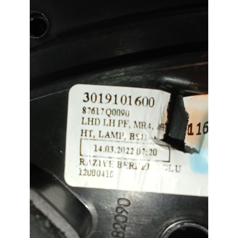 Recambio de retrovisor izquierdo para hyundai i20 iii (bc3, bi3) 1.0 t-gdi referencia OEM IAM 87617Q0090 ELÉCTRICO 3019101600 