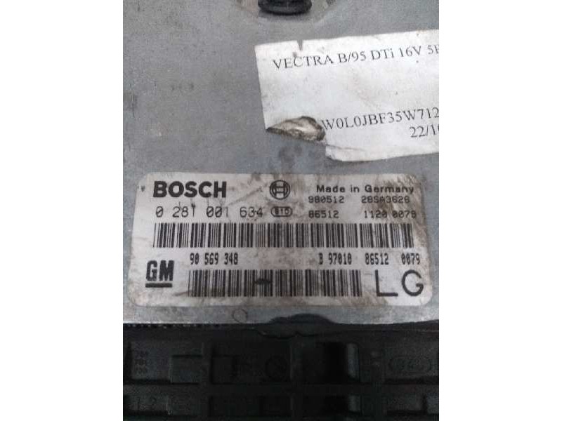 Recambio de centralita motor uce para opel vectra b caravan 2.0 dti referencia OEM IAM 0281001634 90569348 LG
