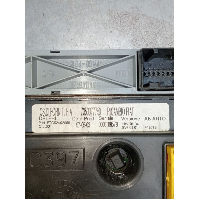 Recambio de mando calefaccion / aire acondicionado para alfa romeo 147 (937_) 1.6 16v t.spark eco (937.axa1a, 937.bxa1a) referen
