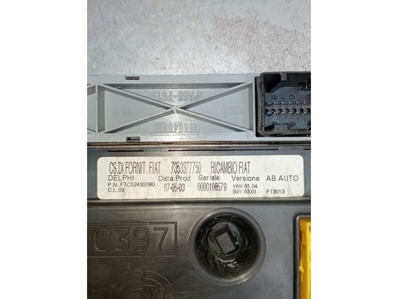 Recambio de mando calefaccion / aire acondicionado para alfa romeo 147 (937_) 1.6 16v t.spark eco (937.axa1a, 937.bxa1a) referen