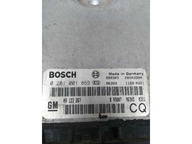 Recambio de centralita motor uce para opel astra g berlina referencia OEM IAM 0281001869 09133267 CQ