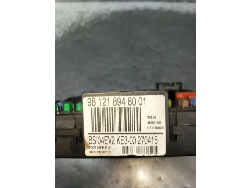 Recambio de caja reles / fusibles para peugeot partner furgoneta/monovolumen 1.6 hdi / bluehdi 75 referencia OEM IAM 98121894800
