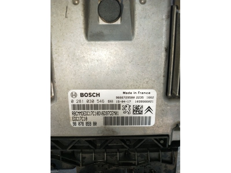 Recambio de centralita motor uce para peugeot partner furgoneta/monovolumen 1.6 hdi / bluehdi 75 referencia OEM IAM 0281030546 9