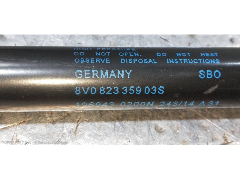 Recambio de amortiguadores capo para audi a3 (8v) ambiente referencia OEM IAM 8V082335903S  