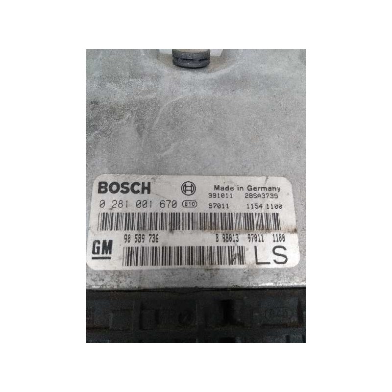Recambio de centralita motor uce para opel astra g berlina 1.7 turbodiesel cat (x 17 dtl / 2h8) referencia OEM IAM 0281001670 90