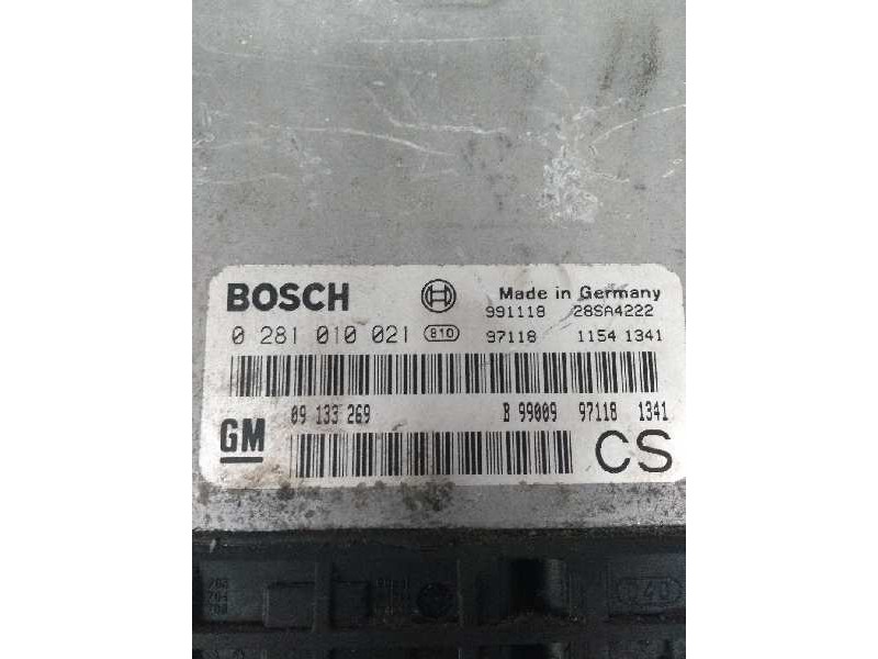 Recambio de centralita motor uce para opel zafira a elegance referencia OEM IAM 0281010021 09133269 CS