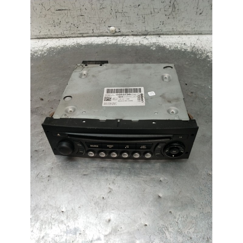 Recambio de sistema audio / radio cd para peugeot partner furgoneta/monovolumen 1.6 hdi / bluehdi 75 referencia OEM IAM 98053736