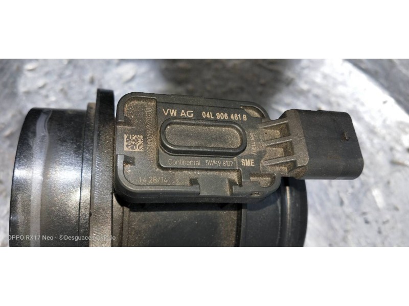 Recambio de caudalimetro para audi a3 (8v) ambiente referencia OEM IAM 5WK98102 04L906461B 
