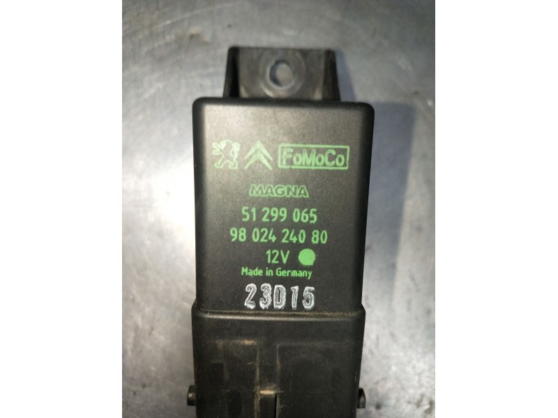 Recambio de caja precalentamiento para peugeot partner furgoneta/monovolumen 1.6 hdi / bluehdi 75 referencia OEM IAM 9802424080 