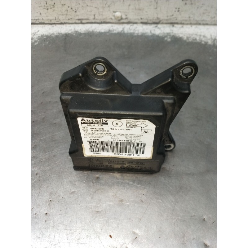 Recambio de centralita airbag para peugeot partner furgoneta/monovolumen 1.6 hdi / bluehdi 75 referencia OEM IAM 626181200 98039