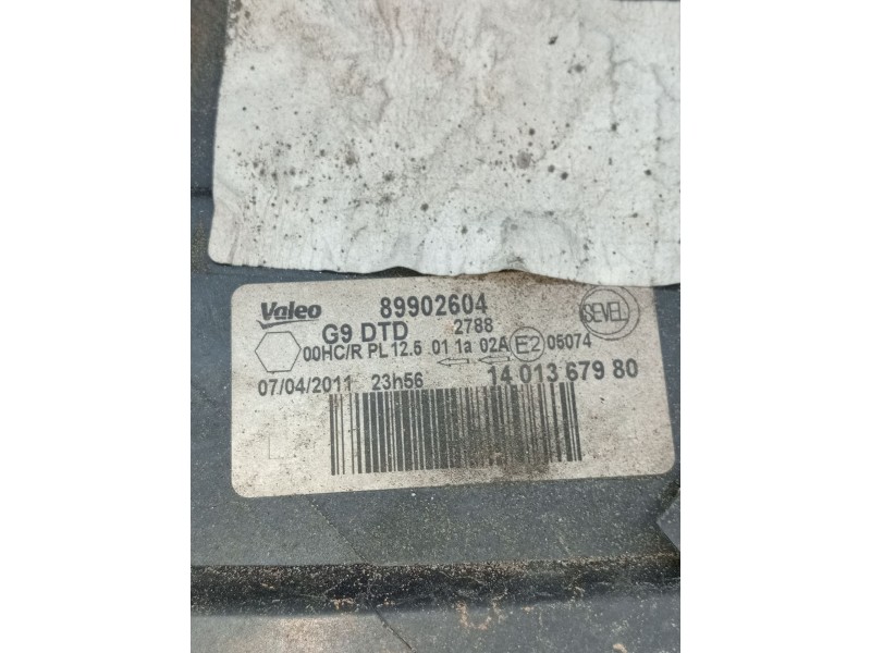 Recambio de faro derecho para fiat scudo furgoneta (270_, 272_) 1.6 d multijet referencia OEM IAM   