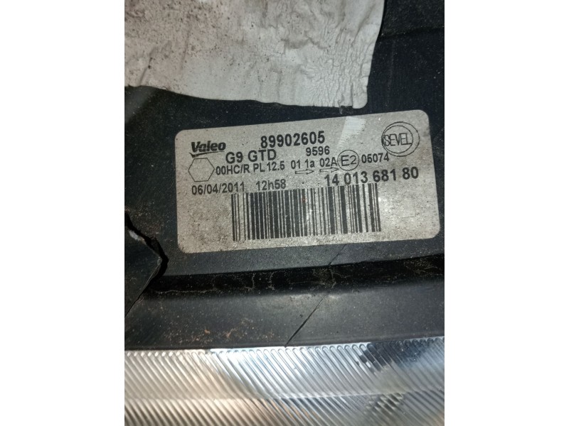 Recambio de faro izquierdo para fiat scudo furgoneta (270_, 272_) 1.6 d multijet referencia OEM IAM   
