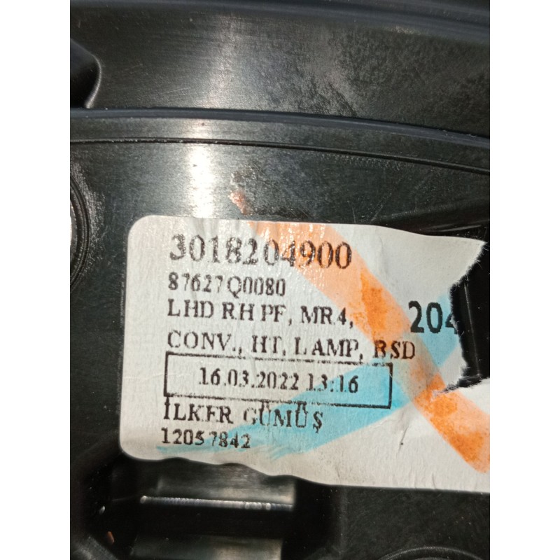 Recambio de retrovisor derecho para hyundai i20 iii (bc3, bi3) 1.0 t-gdi referencia OEM IAM 87627Q0080 ELECTRICO 3018204900 2020