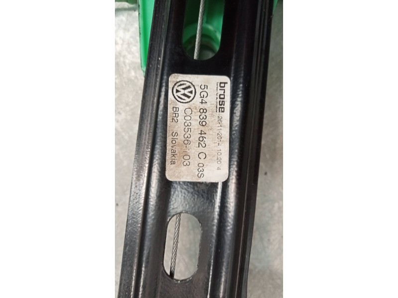 Recambio de elevalunas trasero derecho para volkswagen golf vii lim. advance bluemotion referencia OEM IAM 5G4839462C  