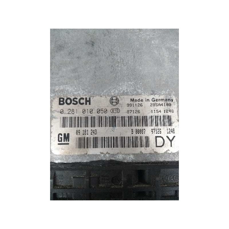 Recambio de centralita motor uce para opel astra g berlina 2.0 dti referencia OEM IAM 0281010050 09181243 DY Recambio de centralita motor uce para opel astra g berlina 2.0 dti referencia OEM IAM 0281010050 09181243 DY
