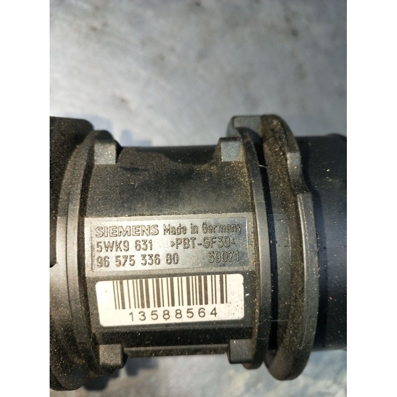 Recambio de caudalimetro para peugeot 206 hatchback (2a/c) 1.4 hdi eco 70 referencia OEM IAM 5WK9631 96575336880 2003