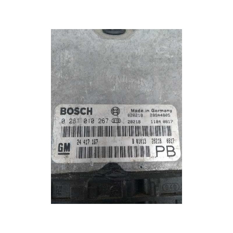 Recambio de centralita motor uce para opel astra g berlina 2.0 dti referencia OEM IAM 0281010267 24417167 PB Recambio de centralita motor uce para opel astra g berlina 2.0 dti referencia OEM IAM 0281010267 24417167 PB
