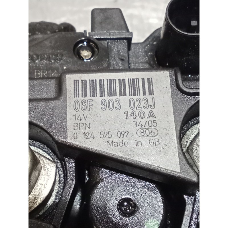 Recambio de alternador para audi a4 b7 avant (8ed) 2.0 tdi 16v referencia OEM IAM 06F903023J 0124525092 05