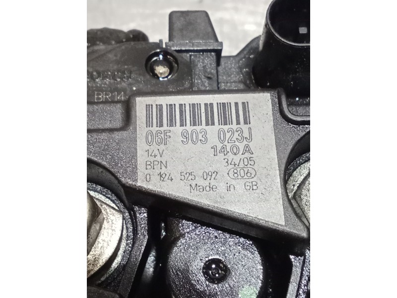 Recambio de alternador para audi a4 b7 avant (8ed) 2.0 tdi 16v referencia OEM IAM 06F903023J 0124525092 05