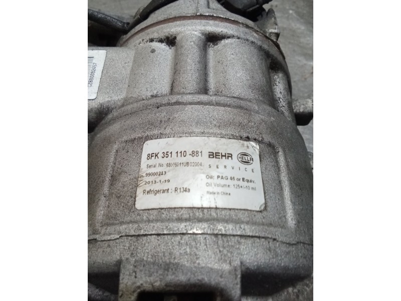 Recambio de compresor aire acondicionado para audi a4 b7 avant (8ed) 2.0 tdi 16v referencia OEM IAM 8FK351110881  05