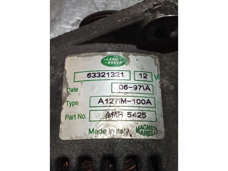 Recambio de alternador para land rover discovery i (lj) 2.5 tdi 4x4 referencia OEM IAM 63321321 A127IM100A AMR5425