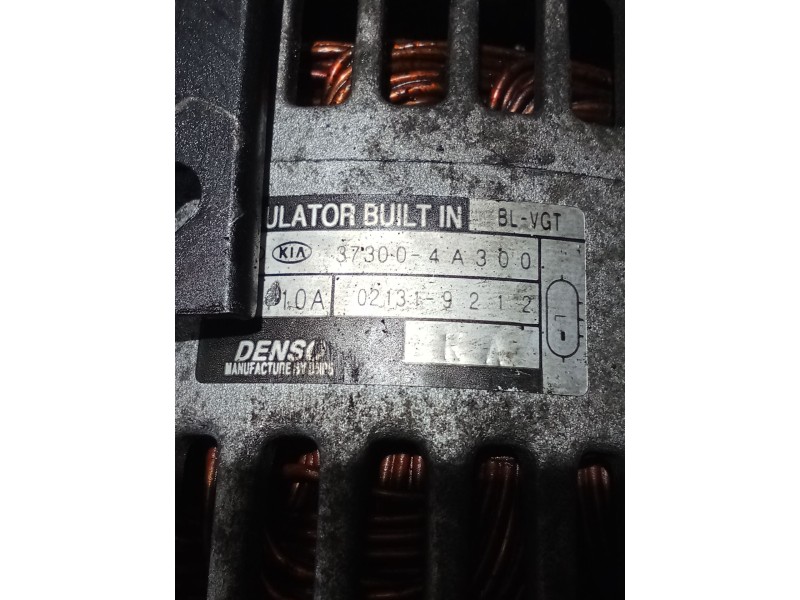 Recambio de alternador para kia sorento i (jc) 2.5 crdi referencia OEM IAM 373004a300 021319212 06