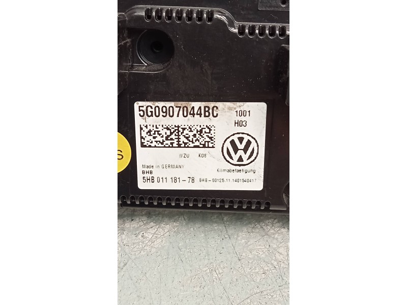 Recambio de mando calefaccion / aire acondicionado para volkswagen golf vii lim. advance bluemotion referencia OEM IAM 5G0907044